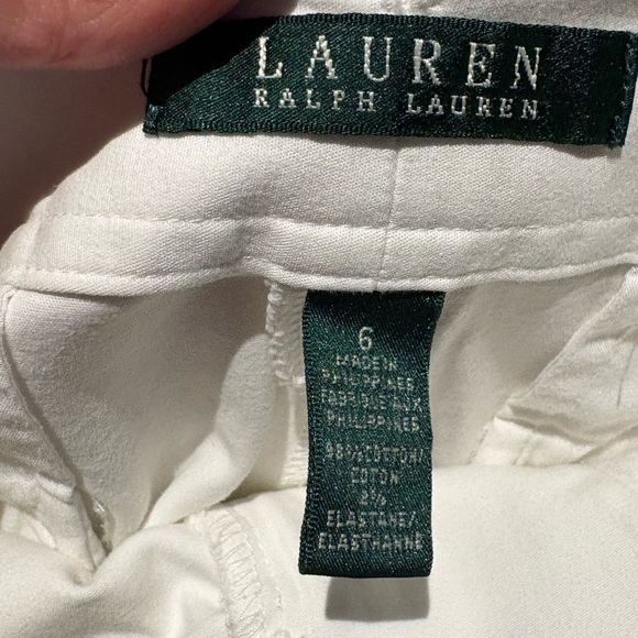 Ralph Lauren White Flare Women's Pants - Picture 3 of 4